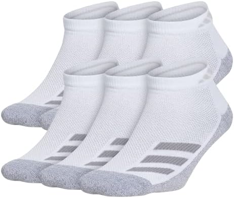 adidas Kids Boy Girl Cushioned Angle Stripe Low Cut Socks 6 Pair