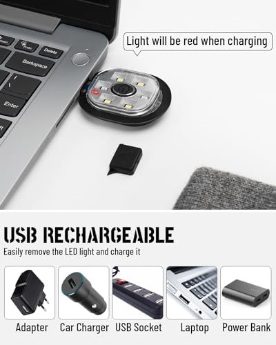 Beanie Headlamp - Unisex Winter LED Cap with USB Rechargeable Light