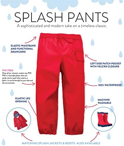 Quick-Dry Waterproof and Durable Kids Rain Pants - Hatley