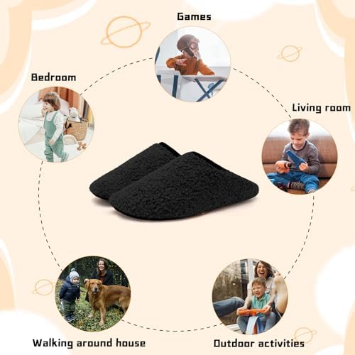 Comfy toddler slippers with soft lining