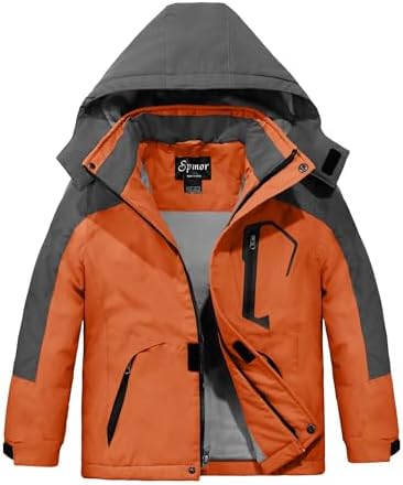 Spmor Boys Waterproof Ski Jacket Winter Healthy Fashion