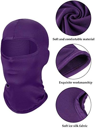 Geyoga 6-Piece Ski Mask Kids Balaclava Winter Comfort Style