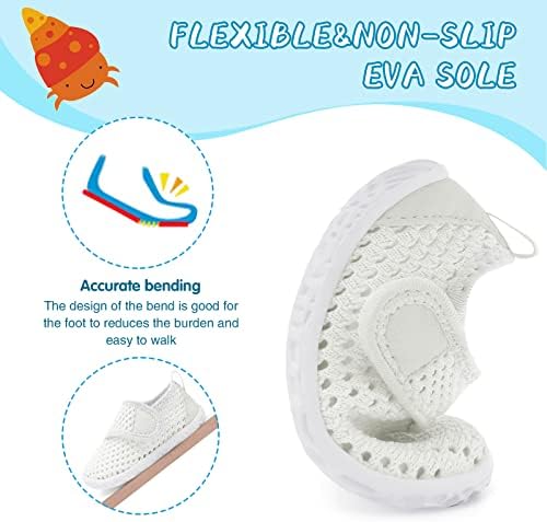 shopUAL Toddler Water Shoes Quick Dry Non-Slip Posey Design