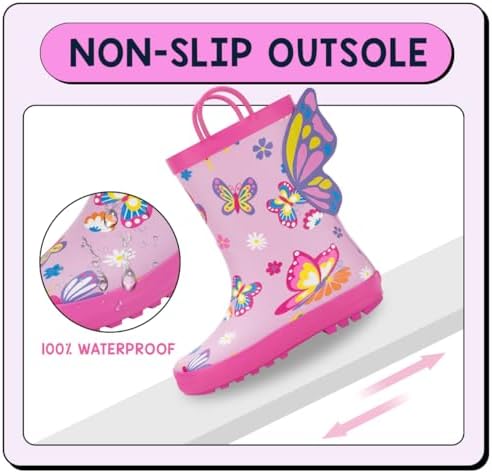 EUXTERPA Toddler Rain Boots