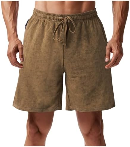 Xiaojmake Mens Lightweight Summer Corduroy Shorts