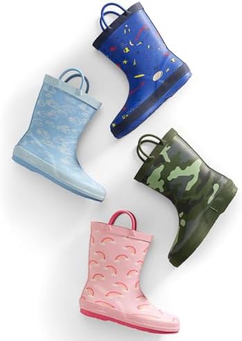 Lands End Boys and Girls Waterproof Rain Boots for Kids