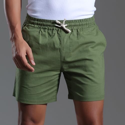 Generic Mens Elastic Waist Shorts - Loose Fit