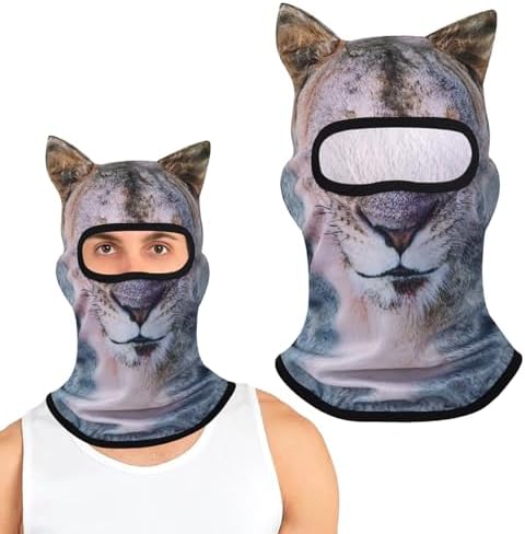 Exclusive 3D Cat Ski Mask - Halloween Ski Fashion Use