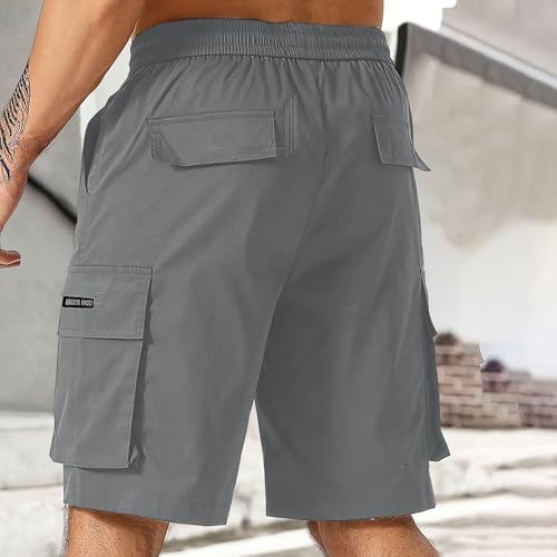 Premium Elastic Cotton Cargo Shorts