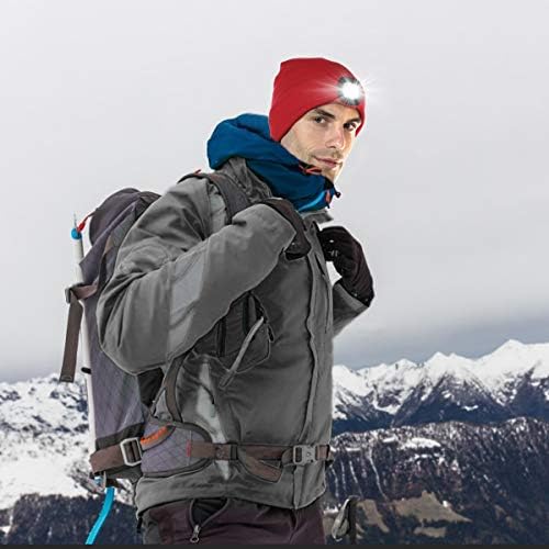 Bosttor LED Beanie Red Cozy Warm Rechargeable Perfect Tech Gift