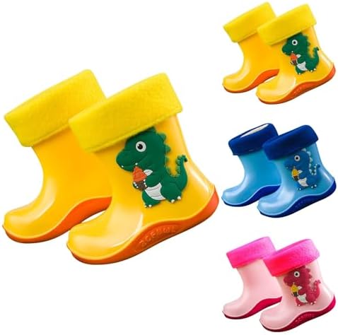 Dinosaur Print Water-Resistant Rain Boots for Kids