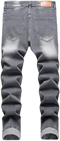 JUNBAOSS Slim Fit Ripped Jeans