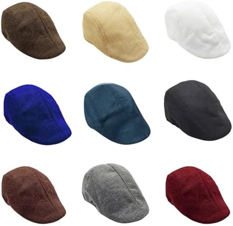 Premium Leather Newsboy Cap