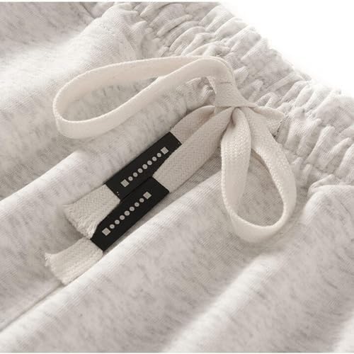 Xiaojmake Mens Casual Cotton Elastic Waist Shorts