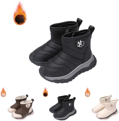 Side-Zipper Winter Booties for Kids