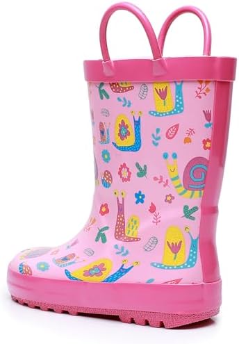 Waterproof Kids Rain Boots Fun and Easy to Wear