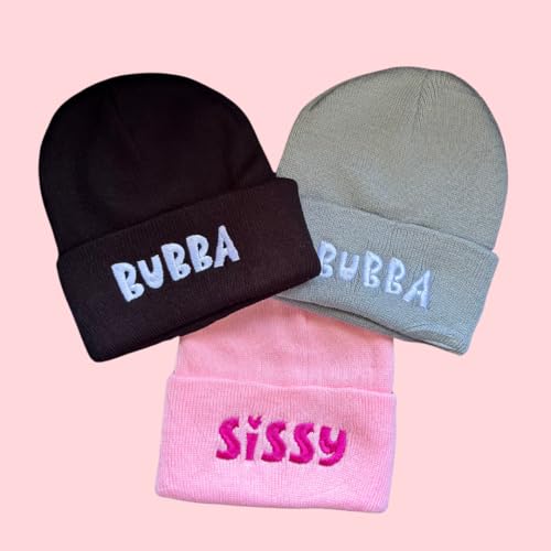 Matching Sibling Winter Beanies - Big Brother and Little Sister