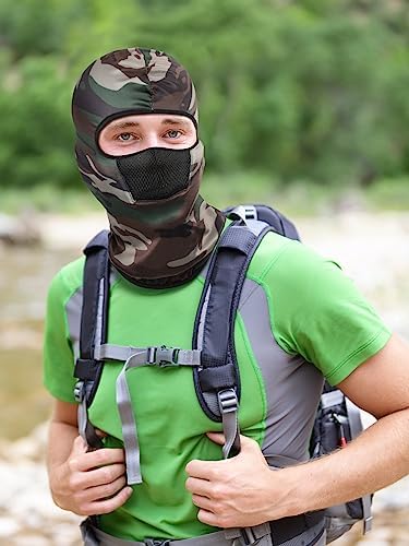SATINIOR 9-Piece Camouflage Ski Mask Set