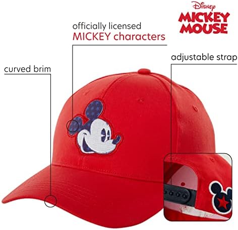 Perfect for Dad Disney Mens Mickey Mouse Snap-Back Baseball Cap