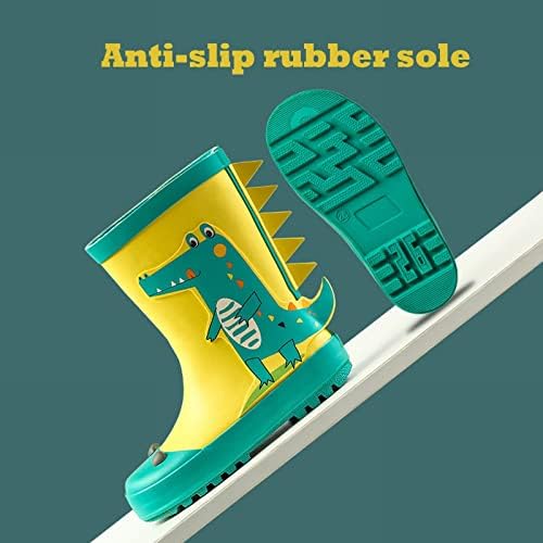 Cute Dinosaur Cartoon Toddler Rain Boots