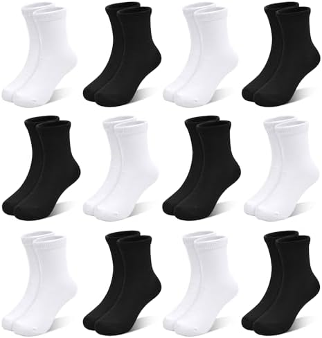 SPTRAMLE Kids Socks - Soft Stretchy for Toddler Boys Girls Ages 1-14