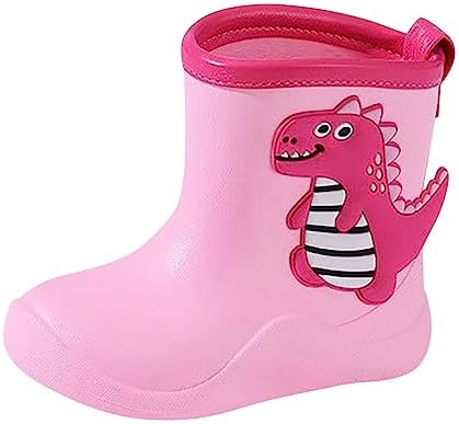 Cute Cartoon Dinosaur Print Toddler Boys and Girls Rain Boots