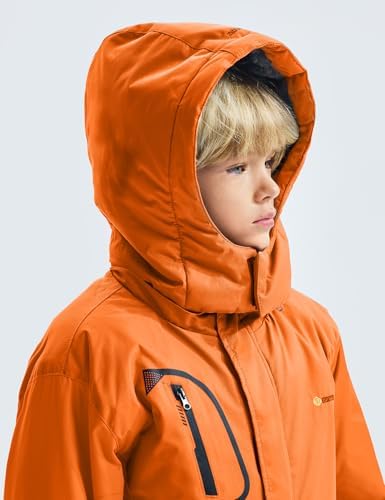 Waterproof Ski Jacket Boys - Fleece Windproof Durable