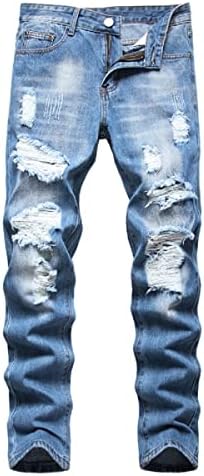 Liuhond Mens Ripped Distressed Washed Denim Jeans