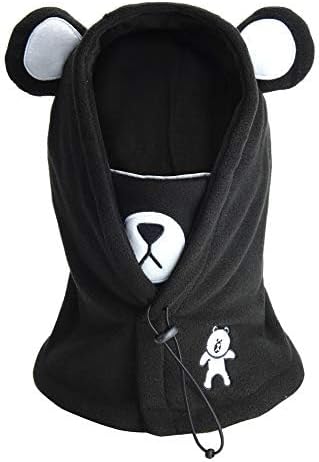 boys girls winter warm balaclava hat with mask neck warmer