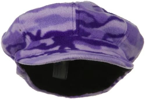 Camo Fleece Newsboy Hat