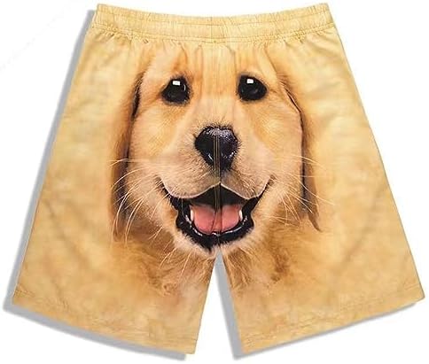 Ctreela Golden Retriever Graphic Board Shorts for Men
