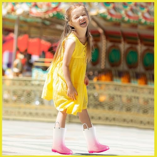Puddle Play Kids PVC Glitter Rain Boots