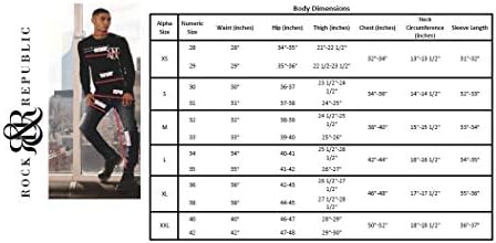 Rock Republic Slim Straight Jeans for Men Comfort Style
