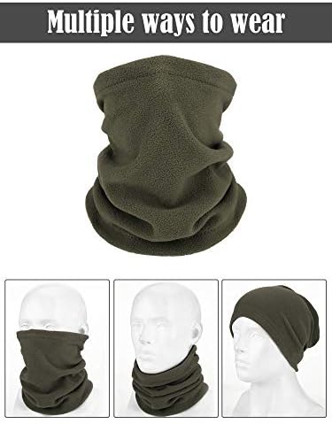 4-Piece Winter Neck Gaiters Soft Fleece Face Coverings