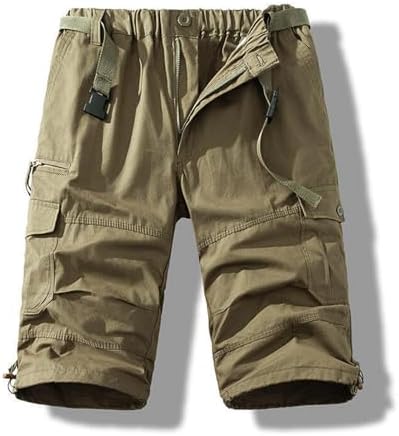Mens Durable Cargo Shorts for Hiking and Fishing