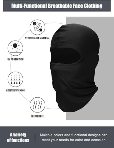 Echinodon Kids Balaclava Windproof Ski Mask UV Protection Full Head Mask