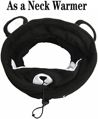 boys girls winter warm balaclava hat with mask neck warmer