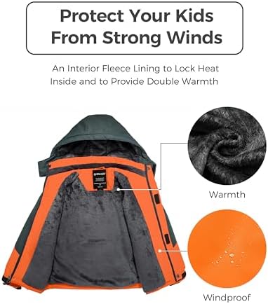 ModelFit waterproof snowboarding jacket for boys