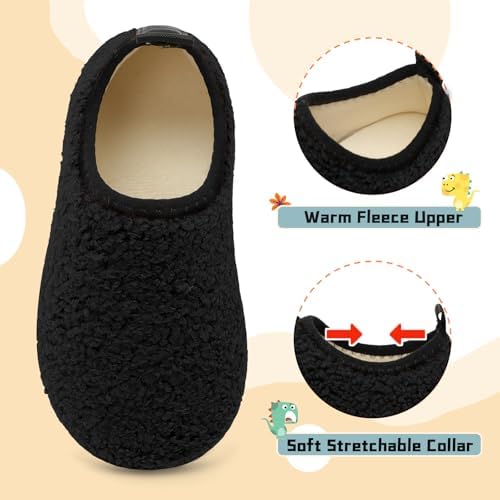 Comfy toddler slippers with soft lining