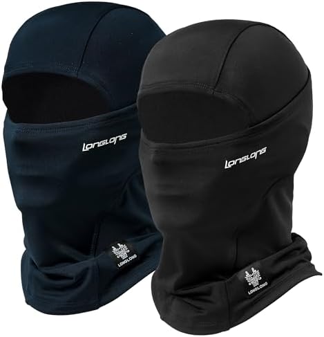 LONGLONG Balaclava Ski Mask Double-Layer Full Face Mask for Skiing Snowboarding