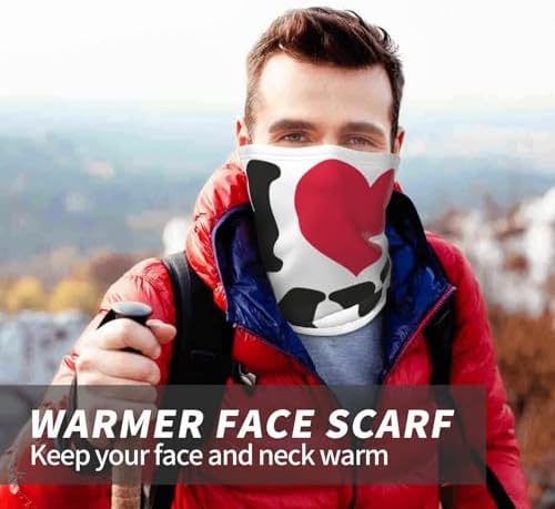 I Love My Boyfriend Shield Scarf Balaclava Half Mask