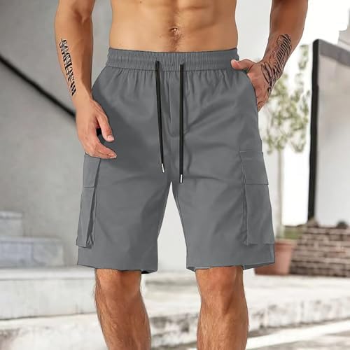 Premium Elastic Cotton Cargo Shorts