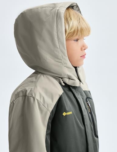 GEMYSE Boys Waterproof Ski Snow Jacket