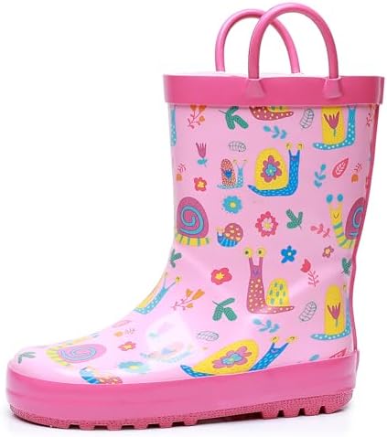 Waterproof Kids Rain Boots Fun and Easy to Wear