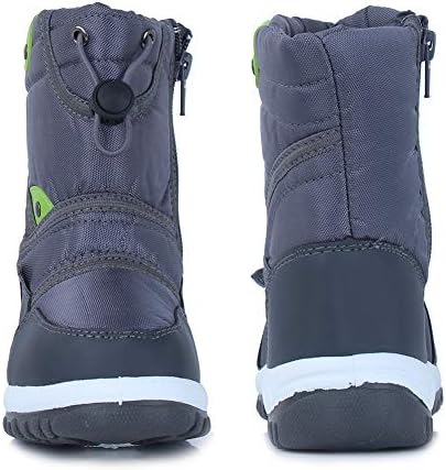 CIOR Winter Snow Boots for Kids Outdoor Waterproof with Fur Lined