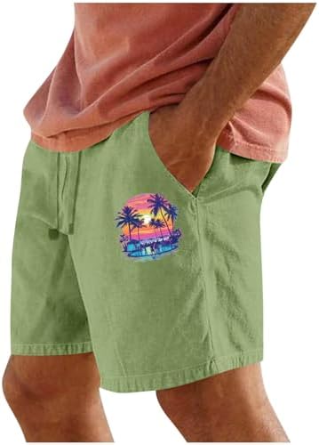 Hawaiian Print Lightweight Beach Shorts