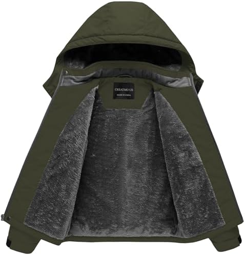 CREATMO US Boys Waterproof Ski Jacket