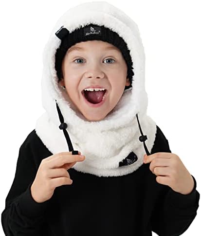 Shy Velvet Ski Mask for Kids Winter Balaclava with Fleece Lining