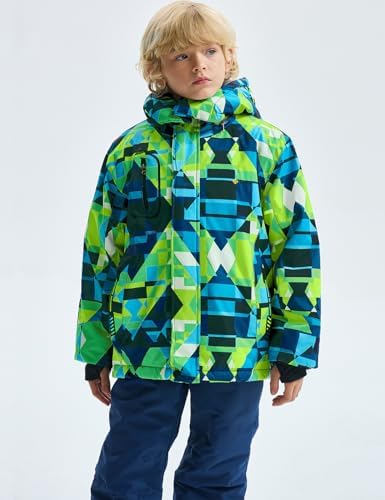 GEMYSE Boys Waterproof Ski Jacket for Winter