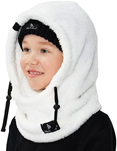 Shy Velvet Ski Mask for Kids Winter Balaclava with Fleece Lining